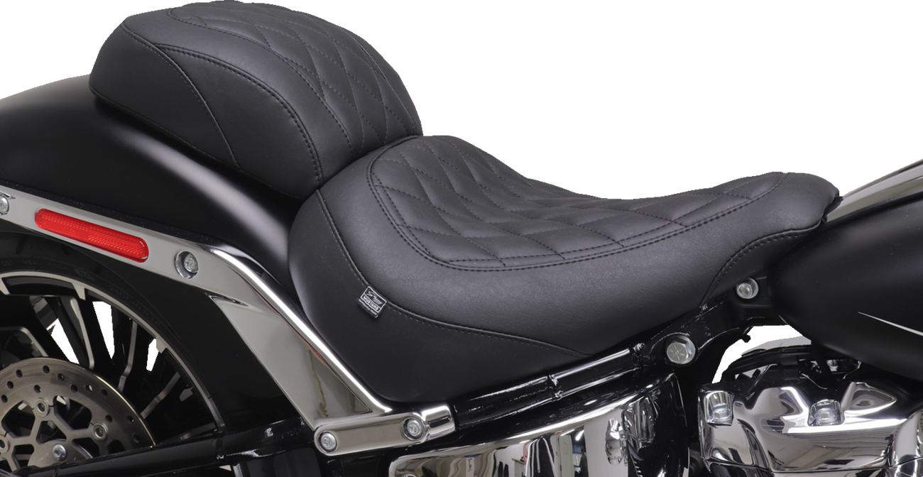 MUSTANG Wide Tripper™ Solo Seat - no Backrest - Diamond - Black Stitch - FXBR '23-'25 85033 — image 4