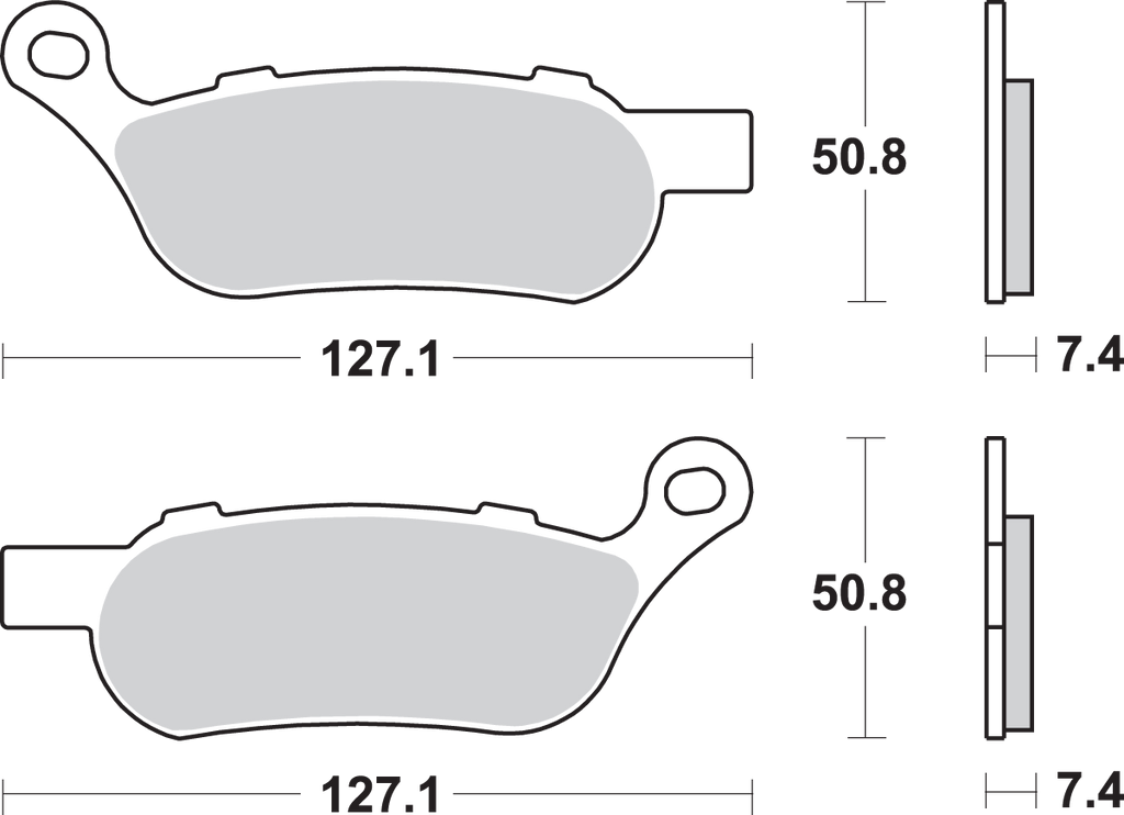 SBS Brake Pads - Harley-Davidson - 854H.LS — image 2