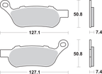 SBS Brake Pads - Harley-Davidson - 854H.LS — image 2