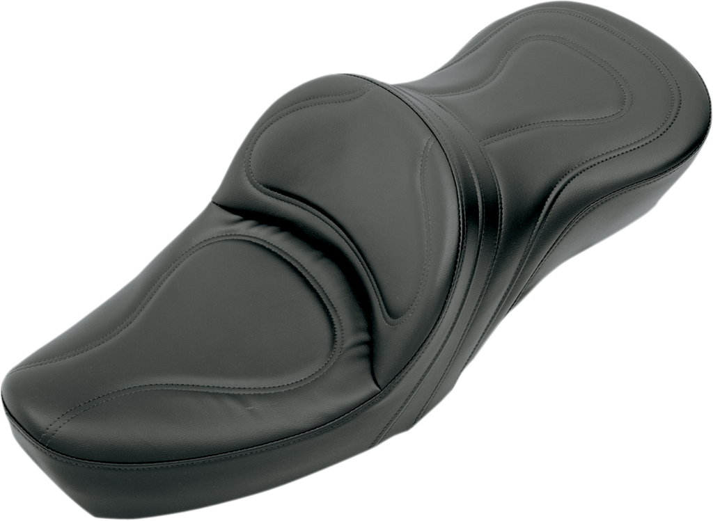 SADDLEMEN Seat - Explorer™ - Without Backrest - Stitched - Black - XL '79-'03 8550JS — image 1