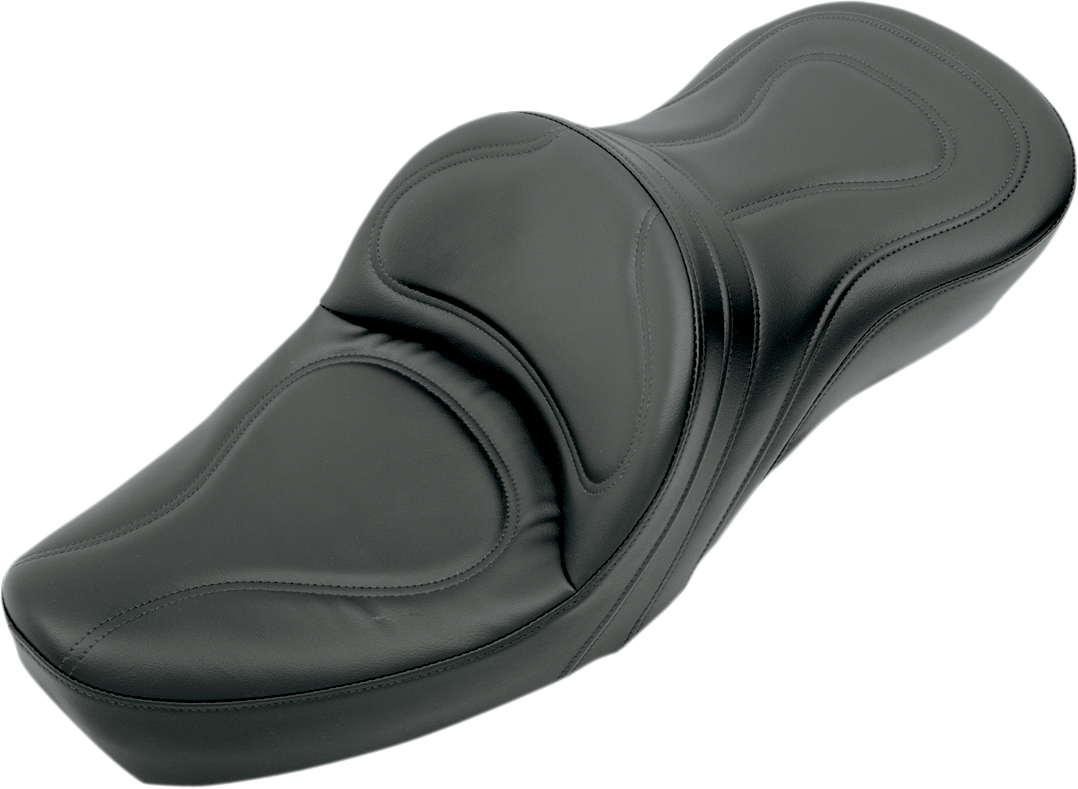 SADDLEMEN Seat - Explorer™ - Without Backrest - Stitched - Black - XL '79-'03 8550JS — image 1