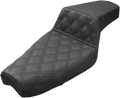 SADDLEMEN Step-Up Seat - Front Lattice Stitch - Black - XL 879-03-172 — image 1