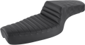 SADDLEMEN Step-Up Seat - Front Tuck-n-Roll/Rear Lattice Stitch - Black 879-03-176 — image 1