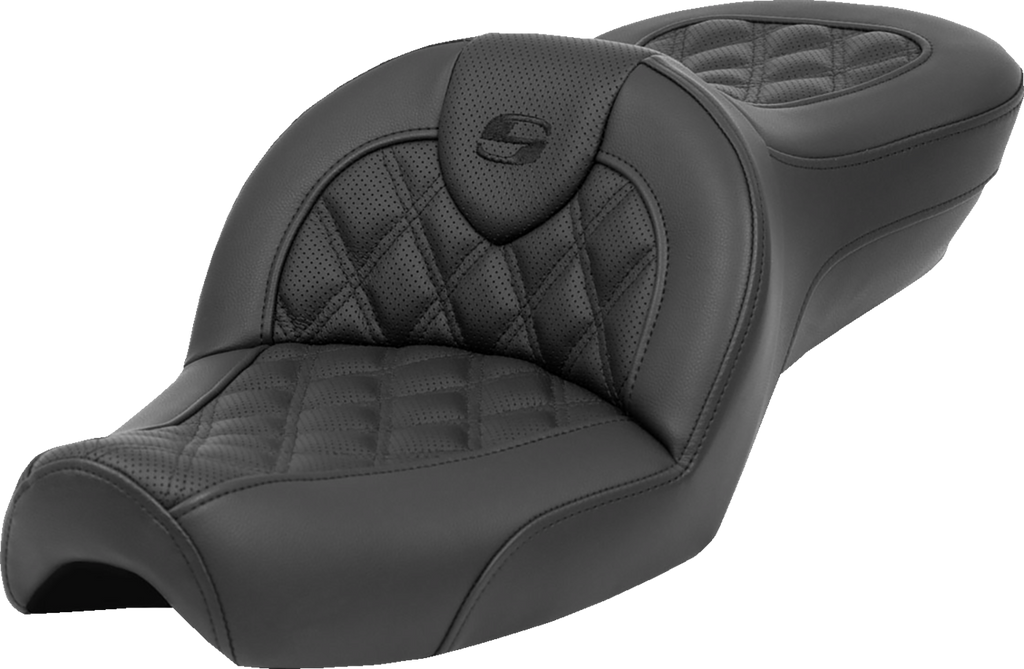 SADDLEMEN Roadsofa™ Seat - without Backrest - Lattice Stitch - XL '79-'03 879-03-182 — image 1