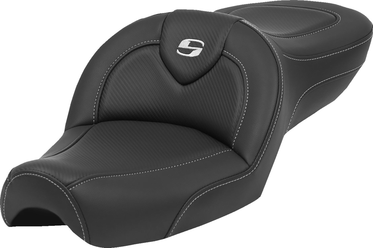 SADDLEMEN Roadsofa™ Seat - without Backrest - Carbon Fiber - XL '79-'03 879-03-185 — image 1