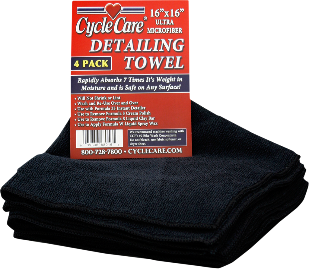 CYCLE CARE FORMULAS Micro Fiber Towel - 4 Pack 88016 — image 1