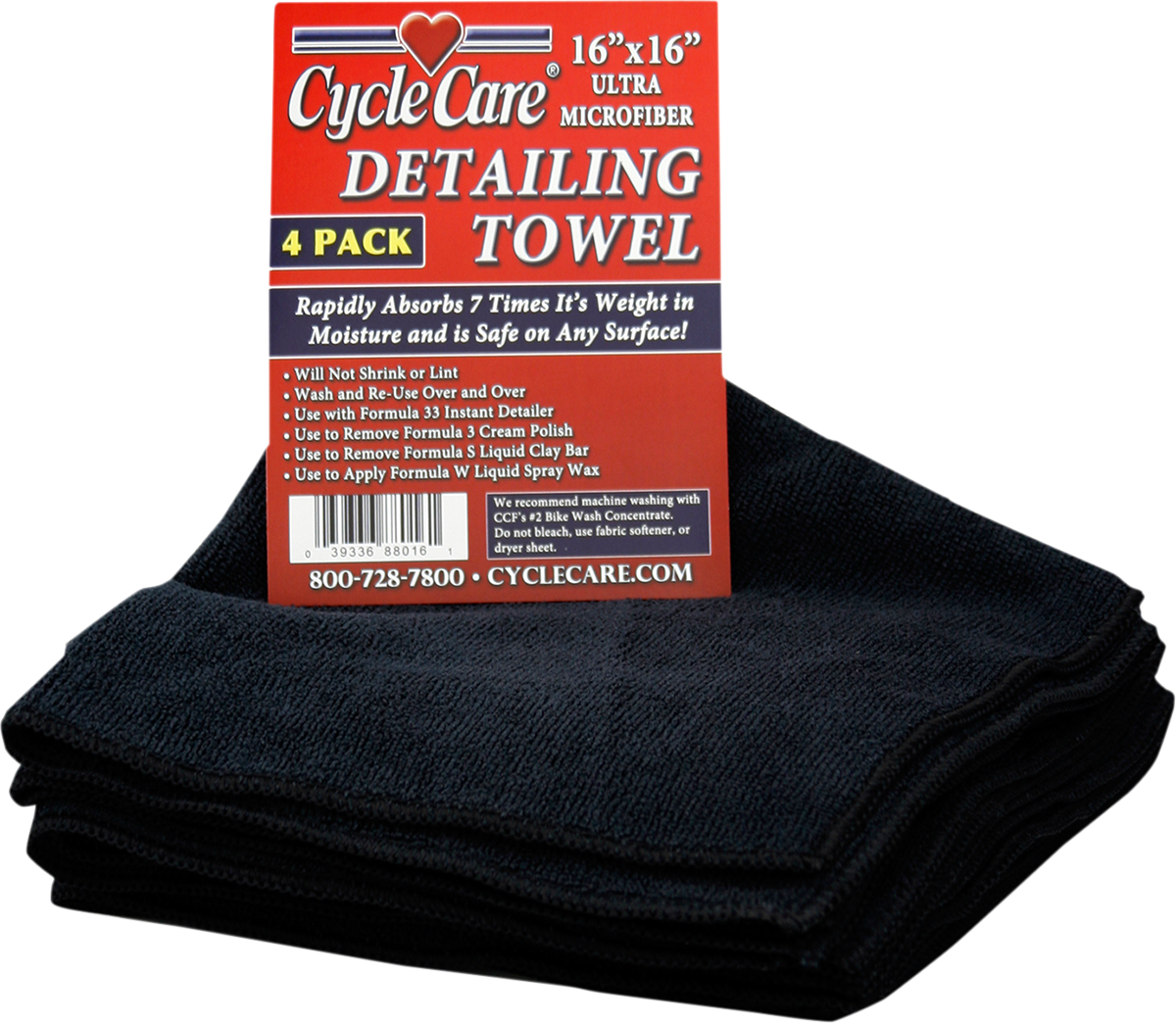 CYCLE CARE FORMULAS Micro Fiber Towel - 4 Pack 88016 — image 1