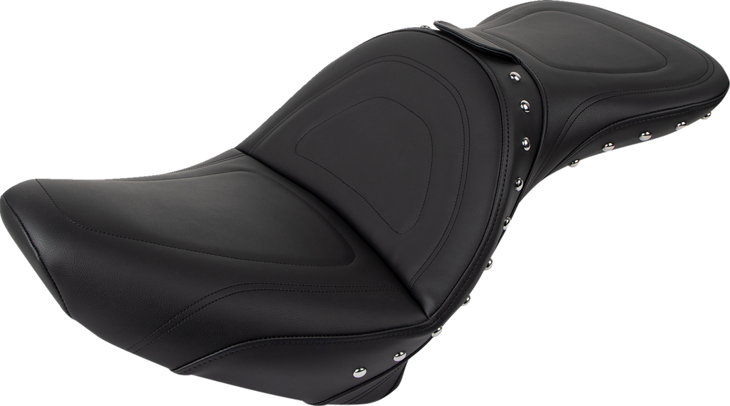 SADDLEMEN Explorer Special Seat - Studded - w/ Backrest - FXST/FLST '84-'99 8802J — image 1