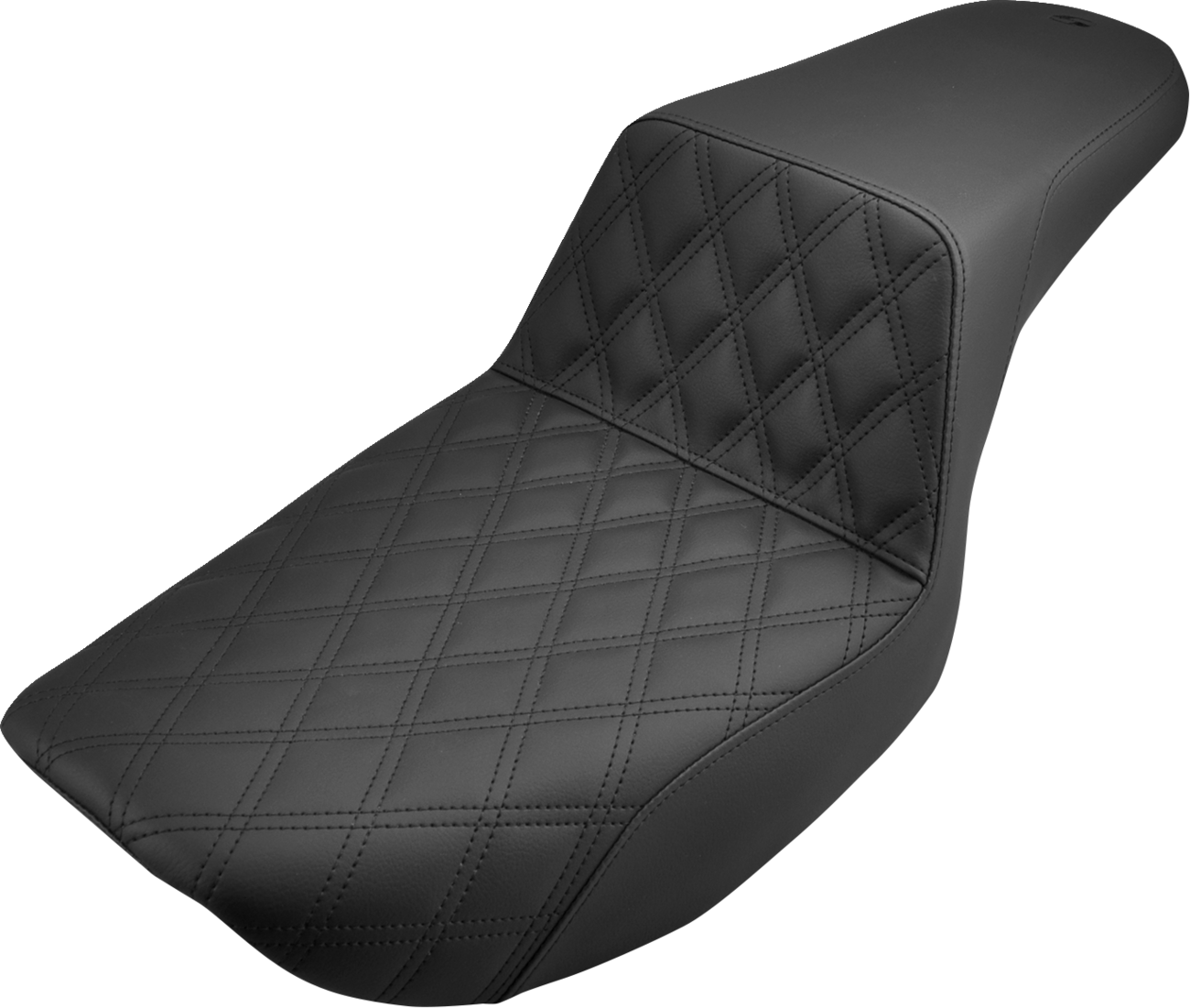 SADDLEMEN Step-Up Seat - Front Lattice Stitch - Black - FXR 882-09-172 — image 1