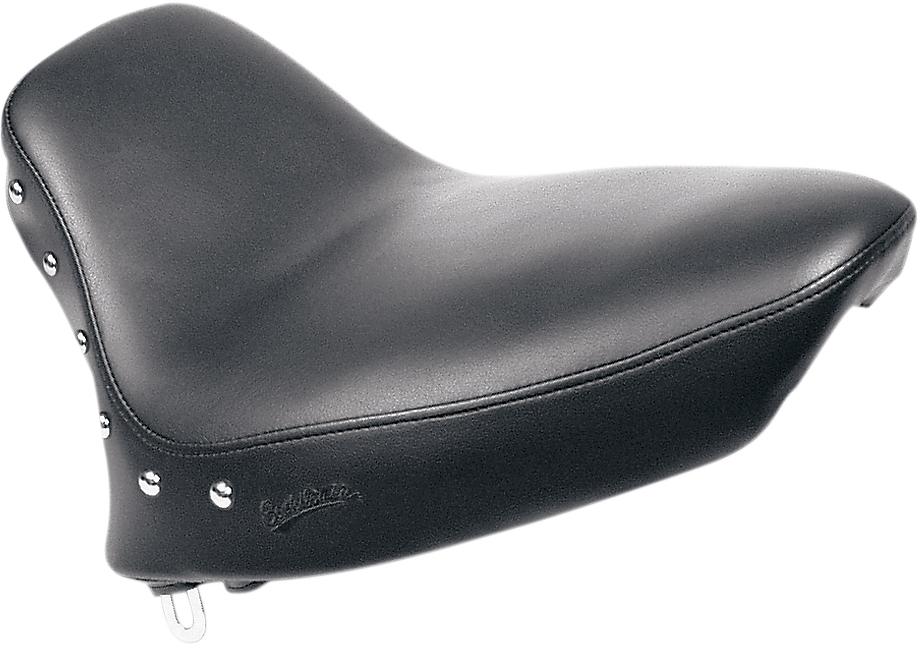SADDLEMEN Renegade™ Solo Seat - Smooth - Studded - Black - Softail '84-'99 884-01-001 — image 1