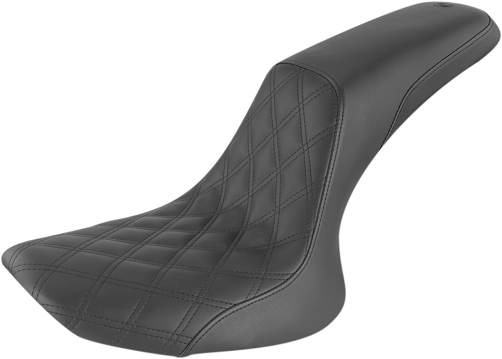 SADDLEMEN Profiler Seat - Front Lattice/Rear Smooth - Black - FXST/FLST '84-'99 884-01-149 — image 1