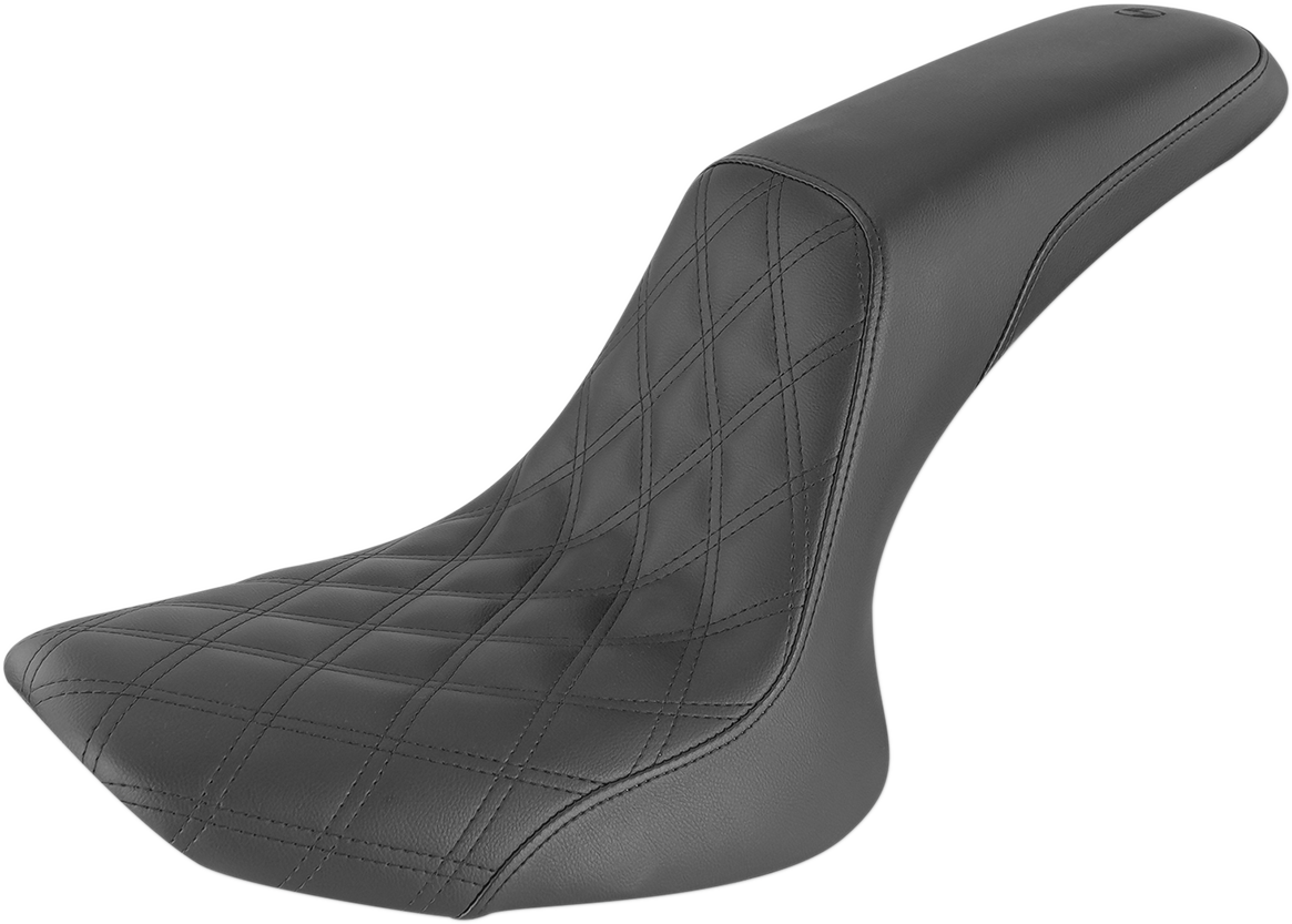 SADDLEMEN Profiler Seat - Front Lattice/Rear Smooth - Black - FXST/FLST '84-'99 884-01-149 — image 1