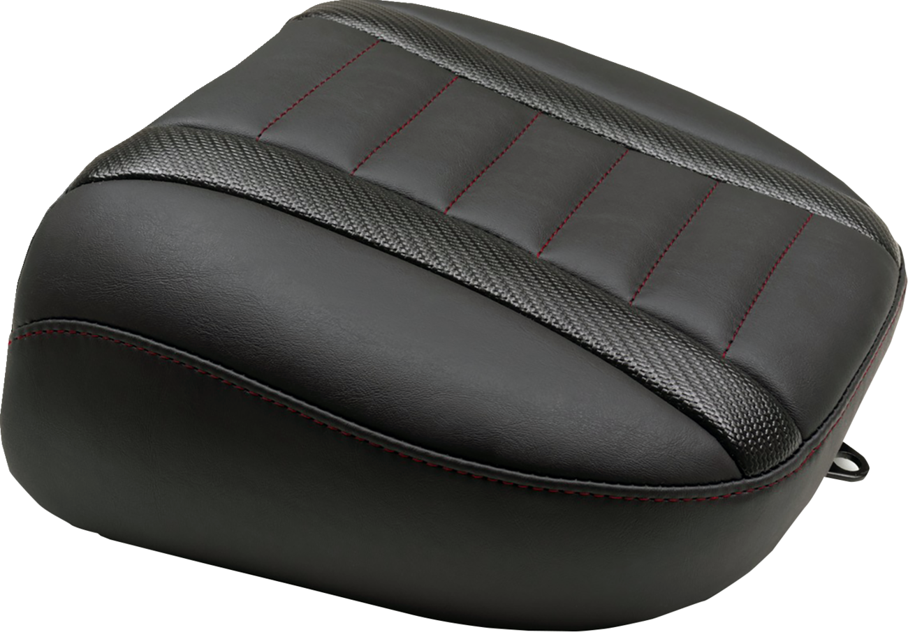 MUSTANG Deluxe Touring Passenger Seat - Dark Cherry Stitch - FLT/FLH '23-'25 88402DC — image 1