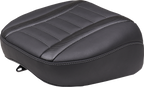 MUSTANG Deluxe Touring Passenger Seat - Gun Metal Stitch - Carbon Fiber Inlay - FLH/FLT '23-'24 88402GM — image 1