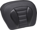 MUSTANG Deluxe Chopped Tour-Pak® Sissy Bar Pad - Black w/ Gunmetal Stitch - Touring 88405GM — image 1