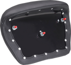 MUSTANG Deluxe Chopped Tour-Pak® Sissy Bar Pad - Black w/ Gunmetal Stitch - Touring 88405GM — image 2