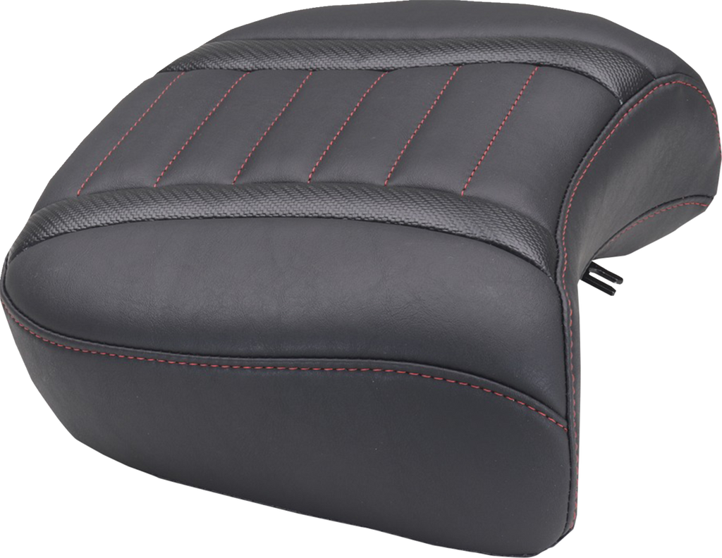 MUSTANG Deluxe Passenger Seat - Wide - Dark Cherry Stitch - FLT/FLH '23-'25 88420DC — image 1