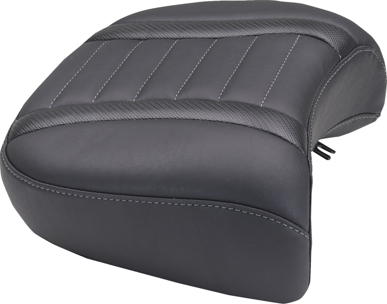 MUSTANG Deluxe Passenger Seat - Wide - Gunmetal Stitch - FLT/FLH '23-'25 88420GM — image 1