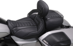 MUSTANG Deluxe Passenger Seat - Wide - Gunmetal Stitch - FLT/FLH '23-'25 88420GM — image 4