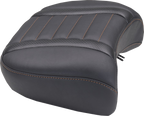 MUSTANG Deluxe Passenger Seat - Wide - Mandarin Orange Stitch - FLT/FLH '23-'25 88420MO — image 1