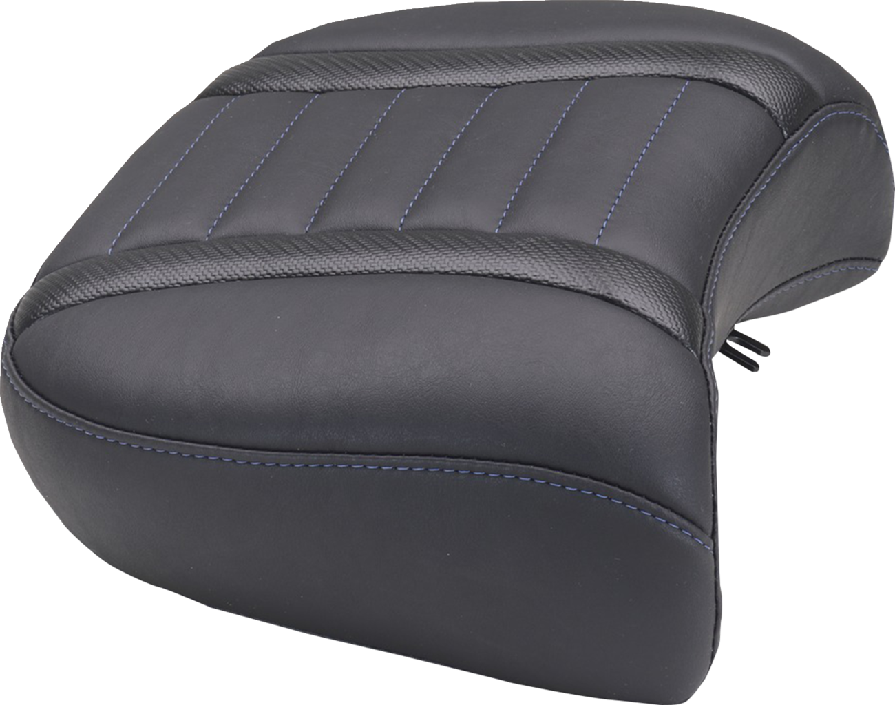 MUSTANG Deluxe Passenger Seat - Wide - Sky Blue Stitch - FLT/FLH '23-'25 88420SB — image 1