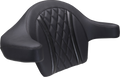 MUSTANG Deluxe Extended Arm Wrap-around Backrest - Diamond - Black Stitch - FLT/FLH '23-'25 88430 — image 1