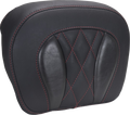 MUSTANG Chopped Tour-Pak® Pad - Dark Cherry Stitching - FLH/FLT '23-'25 88440DC — image 1