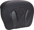 MUSTANG Chopped Tour-Pak® Pad - Mandarin Orange Stitching - FLH/FLT '23-'25 88440MO — image 1
