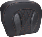 MUSTANG Chopped Tour-Pak® Pad - Mandarin Orange Stitching - FLH/FLT '23-'25 88440MO — image 1