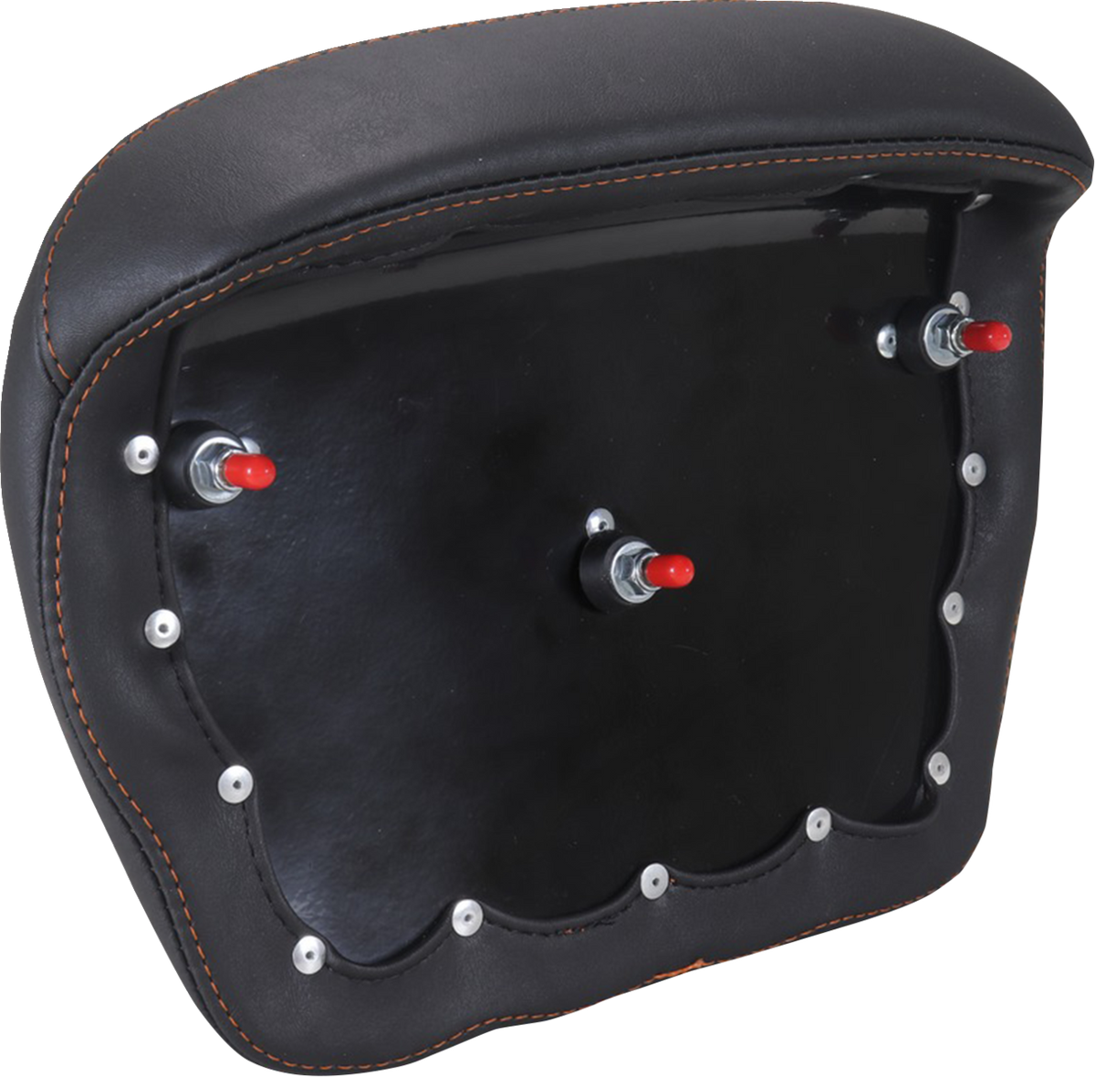 MUSTANG Chopped Tour-Pak® Pad - Mandarin Orange Stitching - FLH/FLT '23-'25 88440MO — image 2