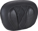 MUSTANG Deluxe Sissy Bar Pad - Diamond - Gunmetal Stitch - FLT/FLH '23-'25 88450GM — image 1