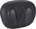 MUSTANG Deluxe Sissy Bar Pad - Diamond - Mandarin Orange Stitch - FLT/FLH '23-'25 88450MO — image 1