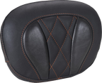 MUSTANG Deluxe Sissy Bar Pad - Diamond - Mandarin Orange Stitch - FLT/FLH '23-'25 88450MO — image 1