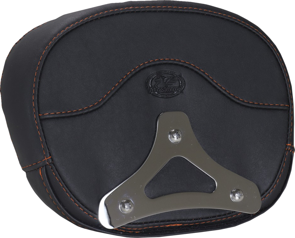 MUSTANG Deluxe Sissy Bar Pad - Diamond - Mandarin Orange Stitch - FLT/FLH '23-'25 88450MO — image 2