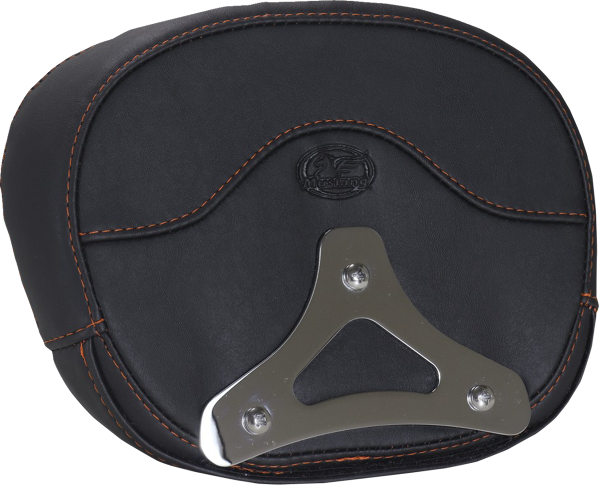 MUSTANG Deluxe Sissy Bar Pad - Diamond - Mandarin Orange Stitch - FLT/FLH '23-'25 88450MO — image 2