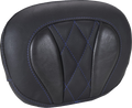 MUSTANG Deluxe Sissy Bar Pad - Diamond - Sky Blue Stitch - FLT/FLH '23-'25 88450SB — image 1