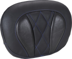MUSTANG Deluxe Sissy Bar Pad - Diamond - Sky Blue Stitch - FLT/FLH '23-'25 88450SB — image 1