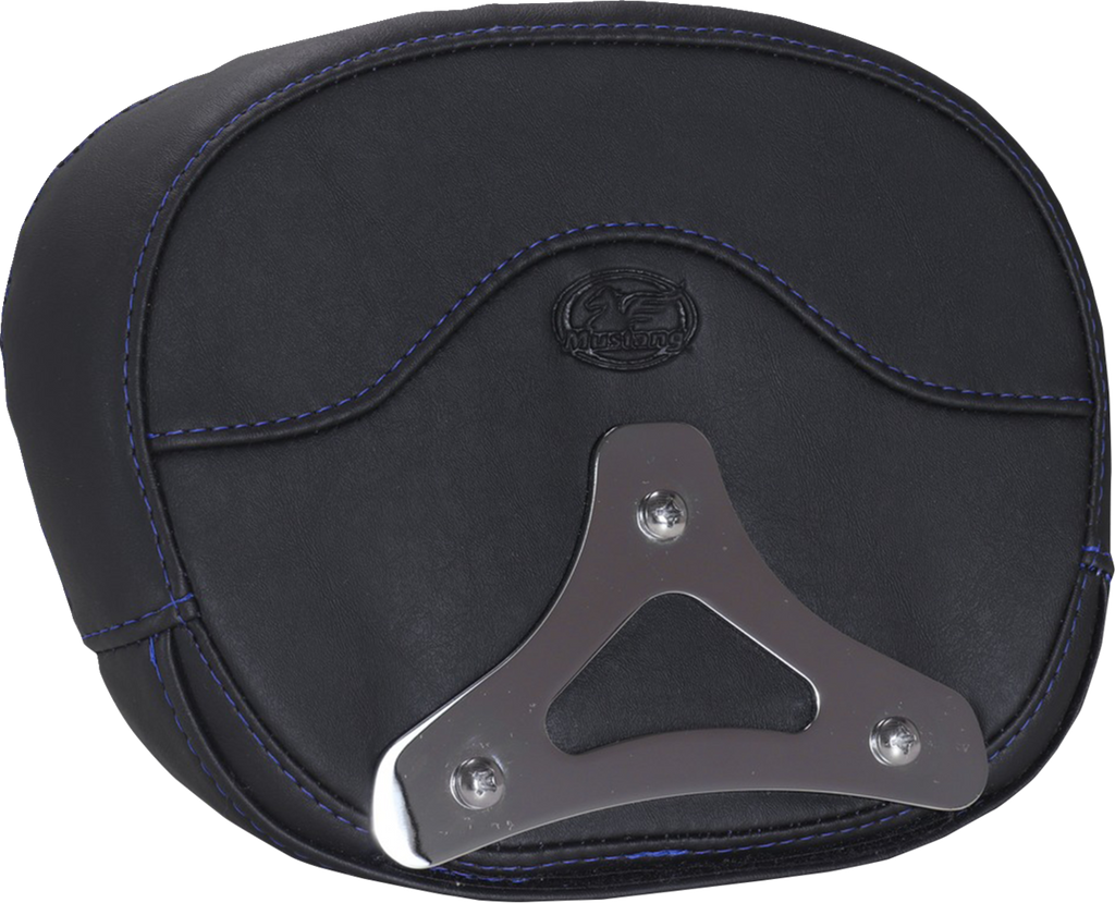 MUSTANG Deluxe Sissy Bar Pad - Diamond - Sky Blue Stitch - FLT/FLH '23-'25 88450SB — image 2