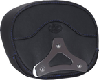 MUSTANG Deluxe Sissy Bar Pad - Diamond - Sky Blue Stitch - FLT/FLH '23-'25 88450SB — image 2