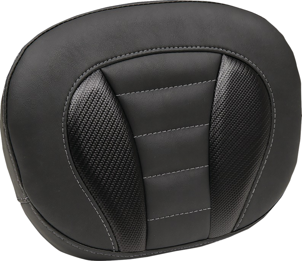 MUSTANG Deluxe Sissy Bar Pad - Diamond - Sky Blue Stitch - FLT/FLH '23-'25 88450SB — image 3