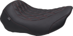 MUSTANG Wide Tripper™ Seat - Solo - Dark Cherry Stitching - FLT/FLH '23-'25 88503DC — image 1