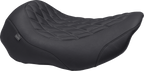 MUSTANG Wide Tripper™ Seat - Solo - Gun Metal Stitching - FLT/FLH '23-'25 88503GM — image 1