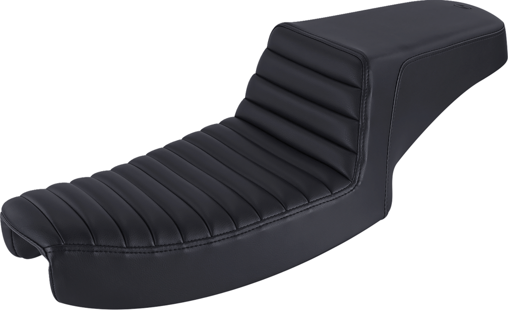 SADDLEMEN Step-Up Seat - Front Tuck-n-Roll - Black - Dyna 891-04-171 — image 1