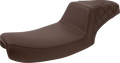 SADDLEMEN Step-Up Seat - Rear Lattice Stitch - Brown 891-04-173BR — image 1