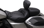 MUSTANG Deluxe Touring Solo Seat - w/ Backrest - Black Stitch - FLT/FLH '23-'25 89401 — image 4