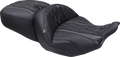 MUSTANG Deluxe One-Piece, 2-Up Seat - Diamond - Black Stitch - FLT/FLH '23-'25 89411 — image 1