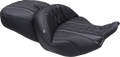 MUSTANG Deluxe One-Piece, 2-Up Seat - Diamond - Sky Blue Stitch - FLT/FLH '23-'25 89411SB — image 1