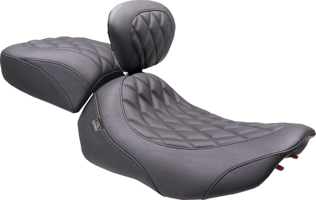 MUSTANG Wide Tripper™ Seat - Solo - Black Stitching - FLT/FLH '23-'25 89503 — image 2