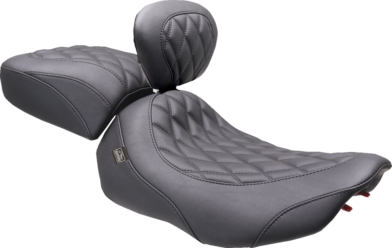 MUSTANG Wide Tripper™ Seat - Solo - Black Stitching - FLT/FLH '23-'25 89503 — image 2