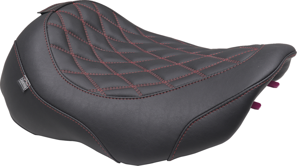 MUSTANG Wide Tripper™ Seat - Solo - Dark Cherry Stitching - FLT/FLH '23-'25 89503DC — image 2